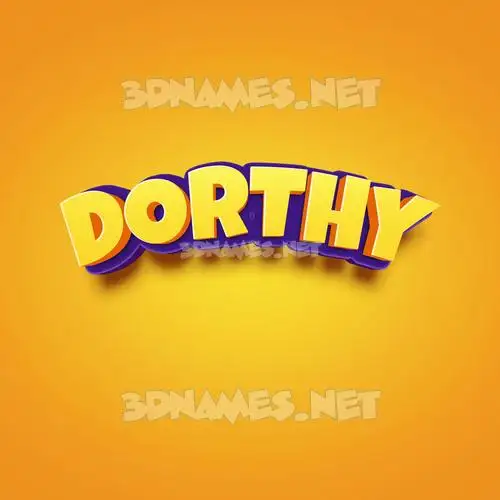 dorthy in Orange Toon style - 3D name wallpaper dorthy in Orange Toon style - 3D name wallpaper