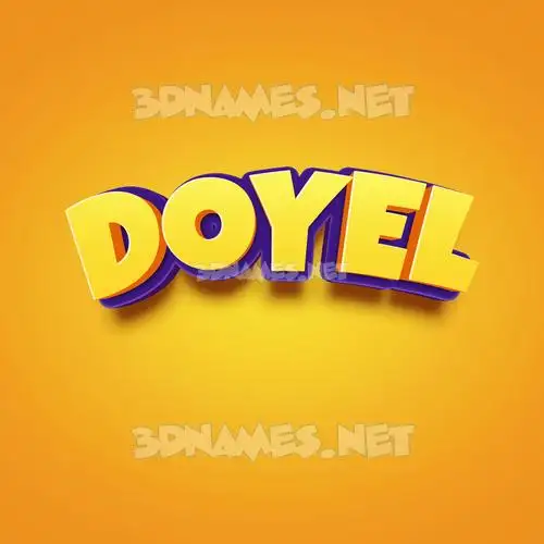 doyel in Orange Toon style - 3D name wallpaper doyel in Orange Toon style - 3D name wallpaper