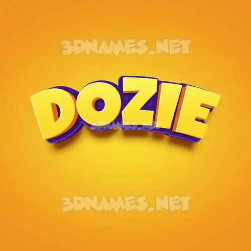 dozie in Orange Toon style - 3D name wallpaper dozie in Orange Toon style - 3D name wallpaper