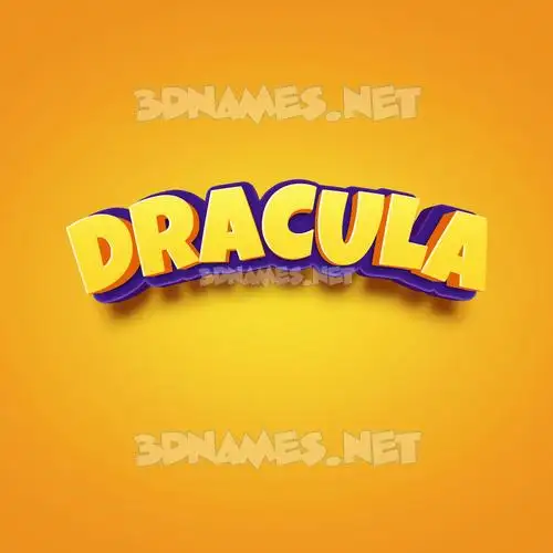dracula in Orange Toon style - 3D name wallpaper dracula in Orange Toon style - 3D name wallpaper