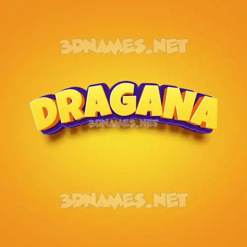dragana in Orange Toon style - 3D name wallpaper dragana in Orange Toon style - 3D name wallpaper