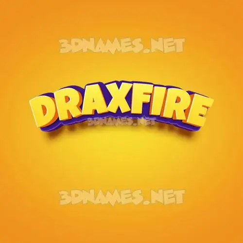 draxfire in Orange Toon style - 3D name wallpaper draxfire in Orange Toon style - 3D name wallpaper