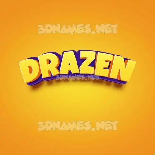 drazen in Orange Toon style - 3D name wallpaper drazen in Orange Toon style - 3D name wallpaper