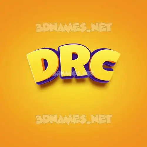 drc in Orange Toon style - 3D name wallpaper drc in Orange Toon style - 3D name wallpaper