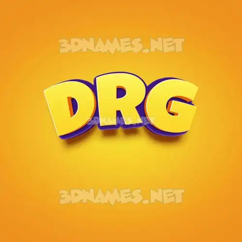 drg in Orange Toon style - 3D name wallpaper drg in Orange Toon style - 3D name wallpaper