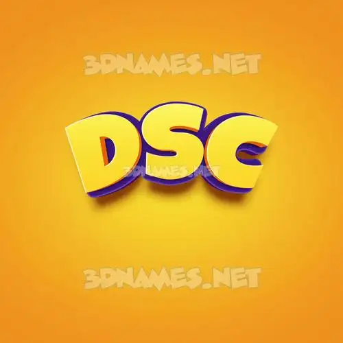 dsc in Orange Toon style - 3D name wallpaper dsc in Orange Toon style - 3D name wallpaper