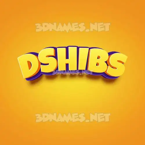dshibs in Orange Toon style - 3D name wallpaper dshibs in Orange Toon style - 3D name wallpaper