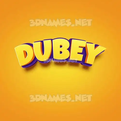 dubey in Orange Toon style - 3D name wallpaper dubey in Orange Toon style - 3D name wallpaper