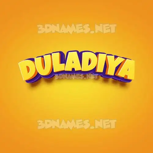 duladiya in Orange Toon style - 3D name wallpaper duladiya in Orange Toon style - 3D name wallpaper