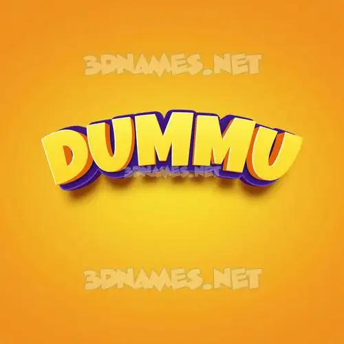 dummu in Orange Toon style - 3D name wallpaper dummu in Orange Toon style - 3D name wallpaper