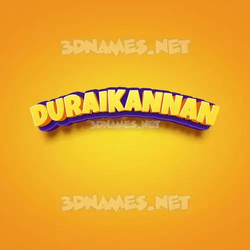 duraikannan in Orange Toon style - 3D name wallpaper duraikannan in Orange Toon style - 3D name wallpaper