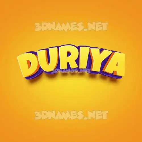 duriya in Orange Toon style - 3D name wallpaper duriya in Orange Toon style - 3D name wallpaper