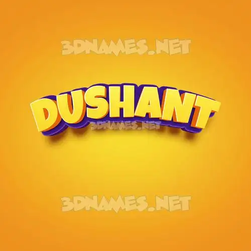 dushant in Orange Toon style - 3D name wallpaper dushant in Orange Toon style - 3D name wallpaper
