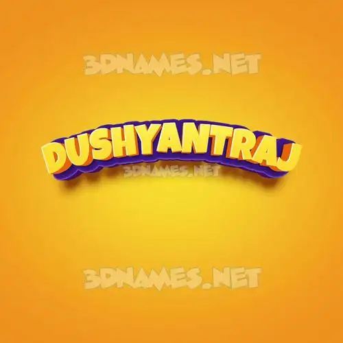 dushyantraj in Orange Toon style - 3D name wallpaper dushyantraj in Orange Toon style - 3D name wallpaper