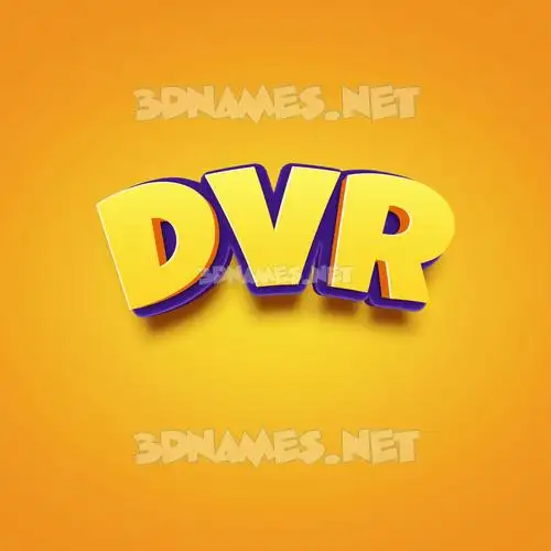 dvr in Orange Toon style - 3D name wallpaper dvr in Orange Toon style - 3D name wallpaper