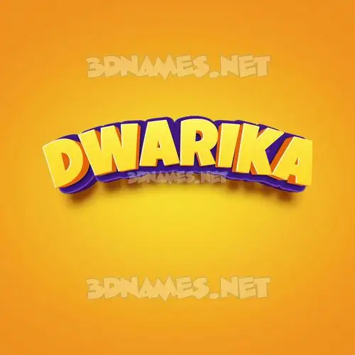 dwarika in Orange Toon style - 3D name wallpaper dwarika in Orange Toon style - 3D name wallpaper