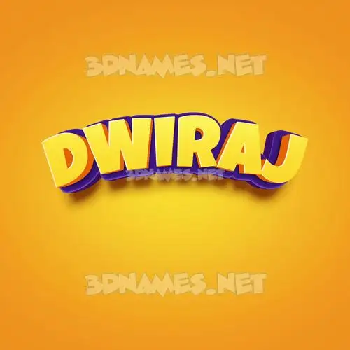 dwiraj in Orange Toon style - 3D name wallpaper dwiraj in Orange Toon style - 3D name wallpaper