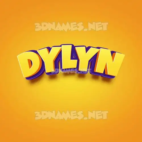 dylyn in Orange Toon style - 3D name wallpaper dylyn in Orange Toon style - 3D name wallpaper