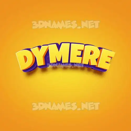 dymere in Orange Toon style - 3D name wallpaper dymere in Orange Toon style - 3D name wallpaper