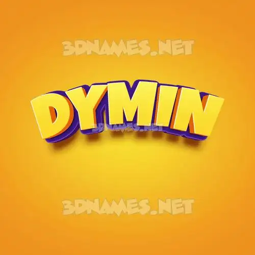 dymin in Orange Toon style - 3D name wallpaper dymin in Orange Toon style - 3D name wallpaper