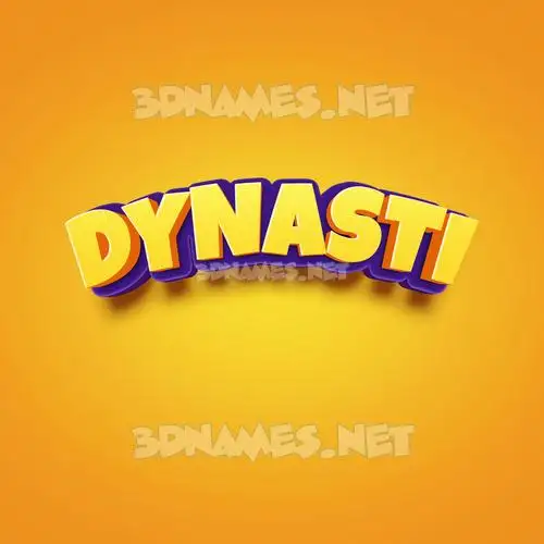 dynasti in Orange Toon style - 3D name wallpaper dynasti in Orange Toon style - 3D name wallpaper