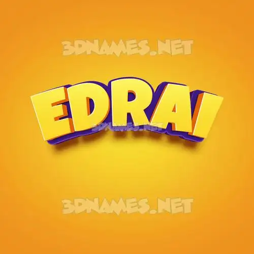 edrai in Orange Toon style - 3D name wallpaper edrai in Orange Toon style - 3D name wallpaper