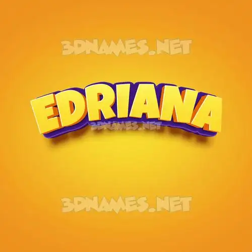 edriana in Orange Toon style - 3D name wallpaper edriana in Orange Toon style - 3D name wallpaper
