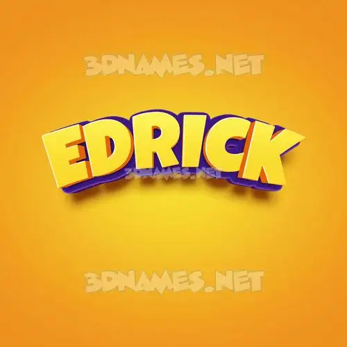 edrick in Orange Toon style - 3D name wallpaper edrick in Orange Toon style - 3D name wallpaper