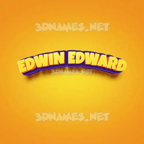 edwin edward in Orange Toon style - 3D name wallpaper edwin edward in Orange Toon style - 3D name wallpaper