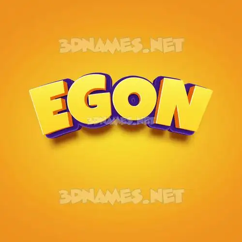 egon in Orange Toon style - 3D name wallpaper egon in Orange Toon style - 3D name wallpaper