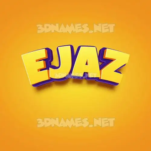 ejaz in Orange Toon style - 3D name wallpaper ejaz in Orange Toon style - 3D name wallpaper