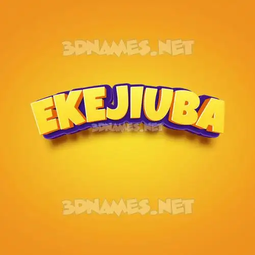 ekejiuba in Orange Toon style - 3D name wallpaper ekejiuba in Orange Toon style - 3D name wallpaper