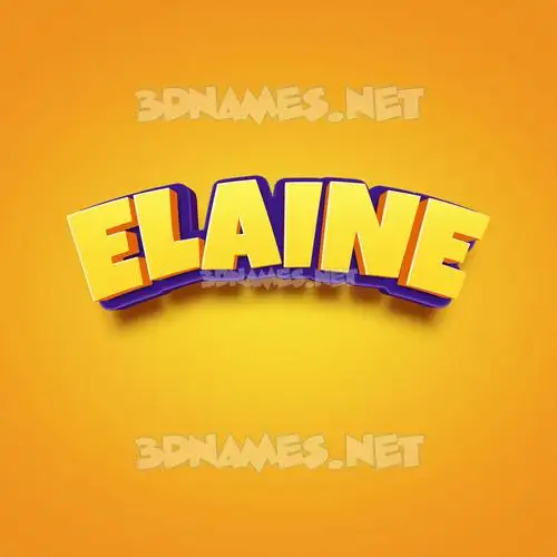 elaine in Orange Toon style - 3D name wallpaper elaine in Orange Toon style - 3D name wallpaper