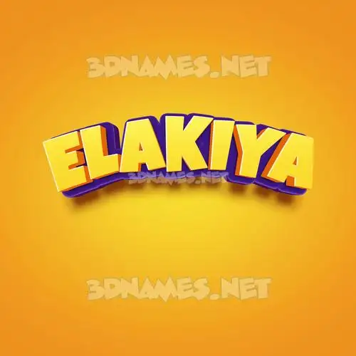 elakiya in Orange Toon style - 3D name wallpaper elakiya in Orange Toon style - 3D name wallpaper