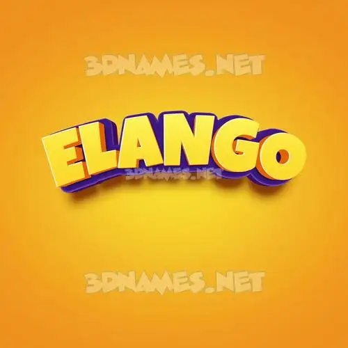 elango in Orange Toon style - 3D name wallpaper elango in Orange Toon style - 3D name wallpaper