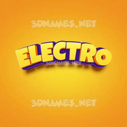 electro in Orange Toon style - 3D name wallpaper electro in Orange Toon style - 3D name wallpaper
