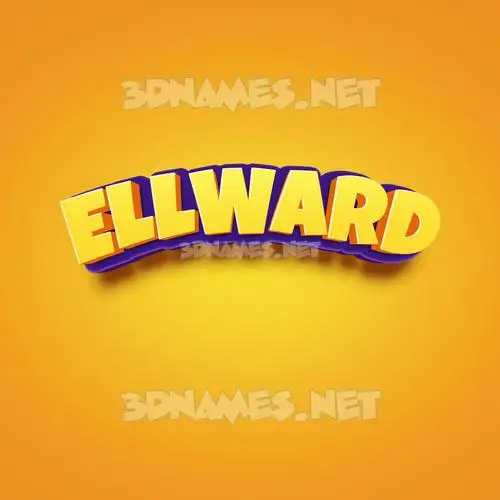 ellward in Orange Toon style - 3D name wallpaper ellward in Orange Toon style - 3D name wallpaper