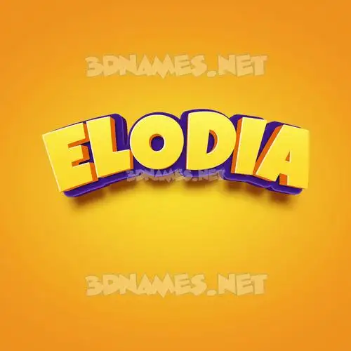 elodia in Orange Toon style - 3D name wallpaper elodia in Orange Toon style - 3D name wallpaper