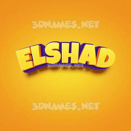 elshad in Orange Toon style - 3D name wallpaper elshad in Orange Toon style - 3D name wallpaper