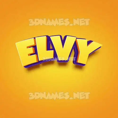 elvy in Orange Toon style - 3D name wallpaper elvy in Orange Toon style - 3D name wallpaper