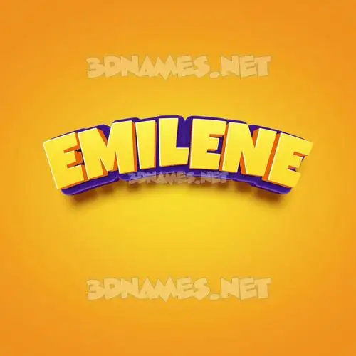 emilene in Orange Toon style - 3D name wallpaper emilene in Orange Toon style - 3D name wallpaper