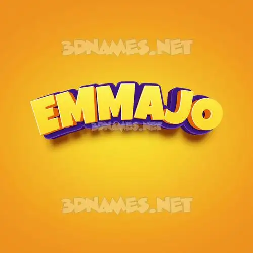 emmajo in Orange Toon style - 3D name wallpaper emmajo in Orange Toon style - 3D name wallpaper