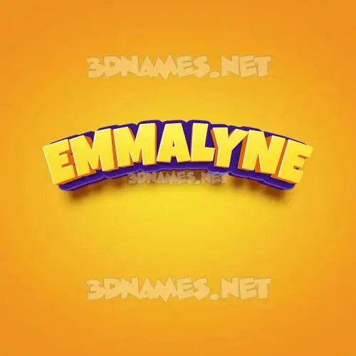 emmalyne in Orange Toon style - 3D name wallpaper emmalyne in Orange Toon style - 3D name wallpaper