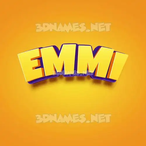 emmi in Orange Toon style - 3D name wallpaper emmi in Orange Toon style - 3D name wallpaper