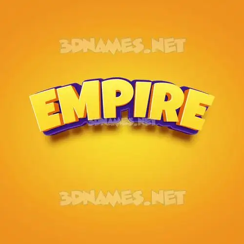 empire in Orange Toon style - 3D name wallpaper empire in Orange Toon style - 3D name wallpaper