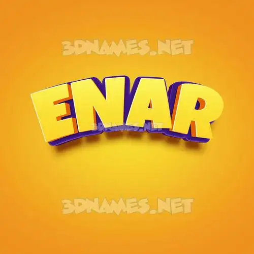 enar in Orange Toon style - 3D name wallpaper enar in Orange Toon style - 3D name wallpaper
