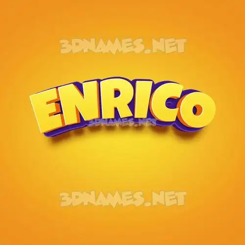 enrico in Orange Toon style - 3D name wallpaper enrico in Orange Toon style - 3D name wallpaper