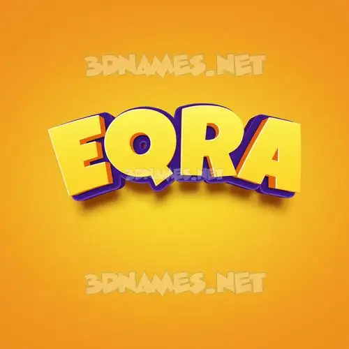eqra in Orange Toon style - 3D name wallpaper eqra in Orange Toon style - 3D name wallpaper
