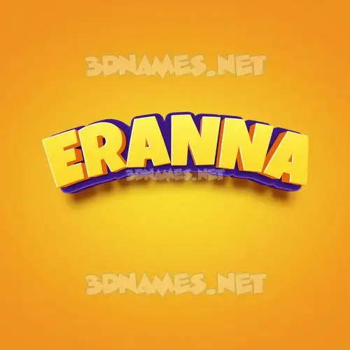 eranna in Orange Toon style - 3D name wallpaper eranna in Orange Toon style - 3D name wallpaper
