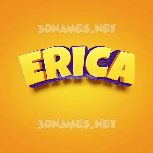 erica in Orange Toon style - 3D name wallpaper erica in Orange Toon style - 3D name wallpaper